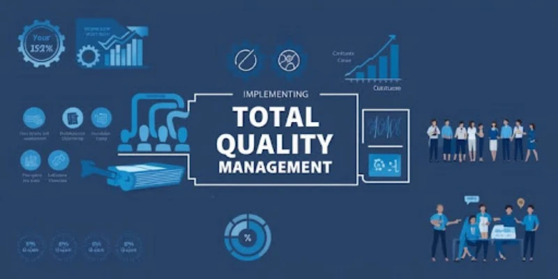 This image is about  Best Practices for Implementing TQM