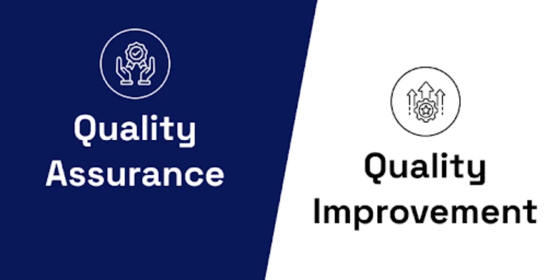 This image is about  Quality Assurance vs QI