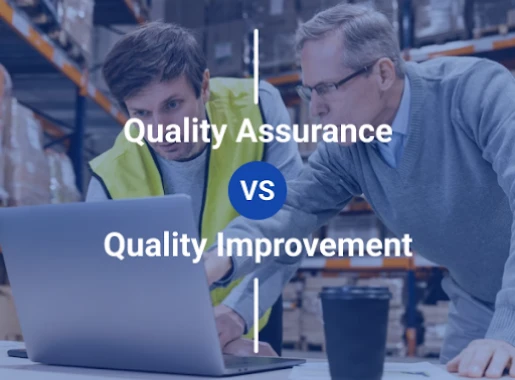 This image is about Quality Assurance Versus Quality Improvement